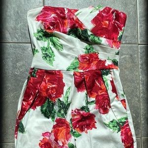 MACYS  fitted rose inspired dress